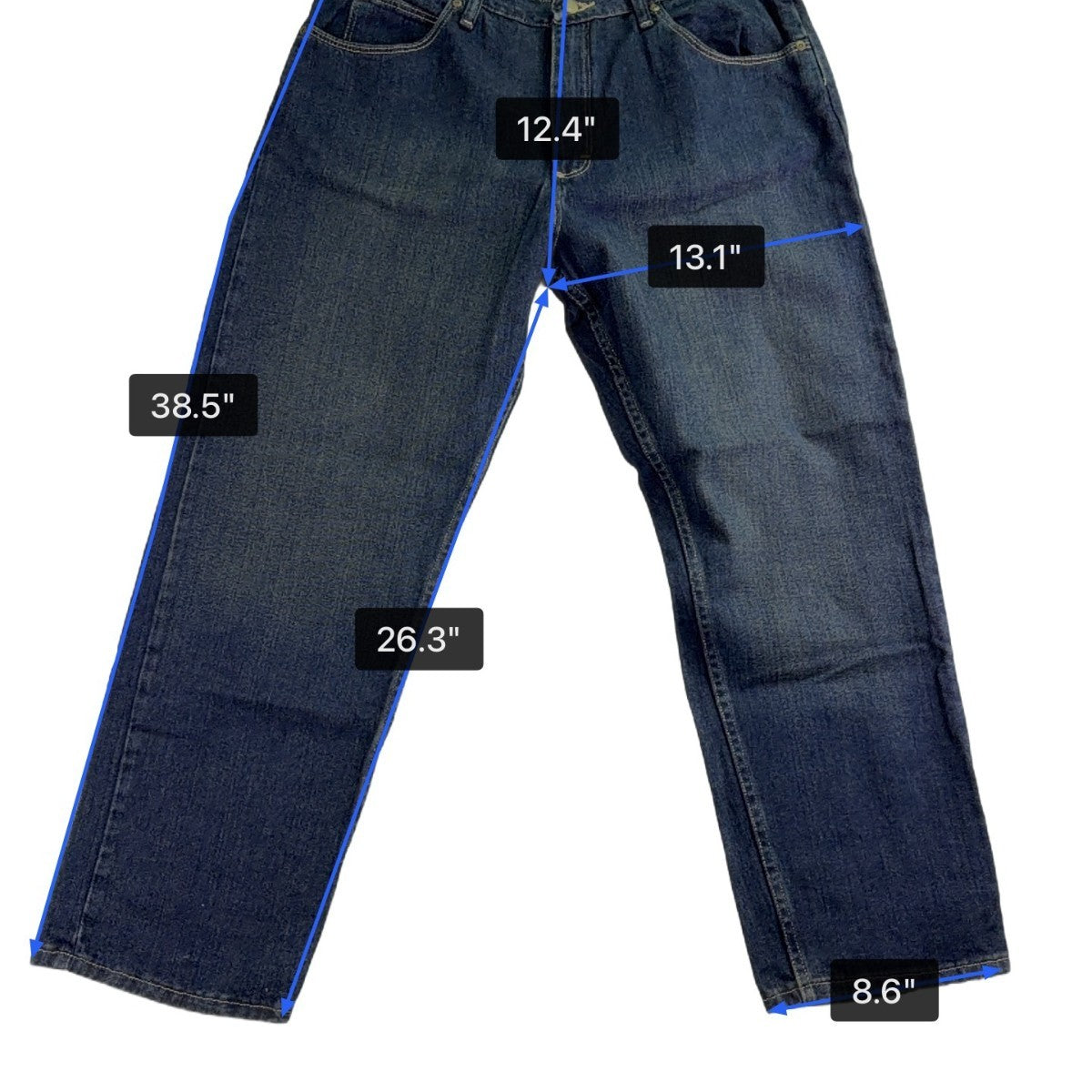 Wrangler Mens Blue Relaxed Fit Five Star Premium Denim Jeans Size 36x30 - New