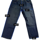Wrangler Mens Blue Relaxed Fit Five Star Premium Denim Jeans Size 36x30 - New