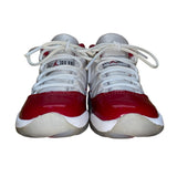 Air Jordan Kids White & Red Patent Leather High-Top Retro 11 Crib Shoes Size 5C