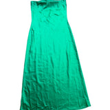 RESA Women Green Satin Strapless Formal Dress Size L
