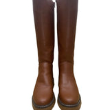 Giani Bernini Women’s Brown All-Man-Made Lug-Sole Jordyy Knee High Boots Size 8M
