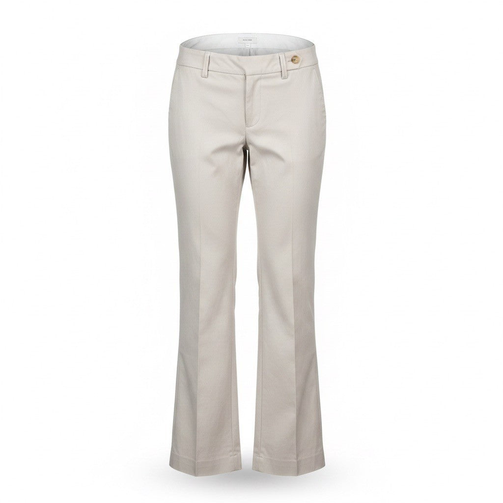 Ann Taylor Loft Marisa Womens Beige Bootcut Denim Pants Size 2