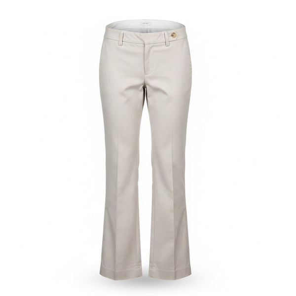 Ann Taylor Loft Marisa Womens Beige Bootcut Denim Pants Size 2