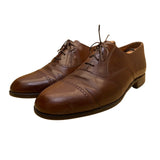 Bostonian Mens Brown Leather Cap Toe Oxford Dress Shoes Lace-Up Size 11 M
