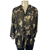 Mileage Women's Green Peplum Blouse Sz 2X (EUR 50)