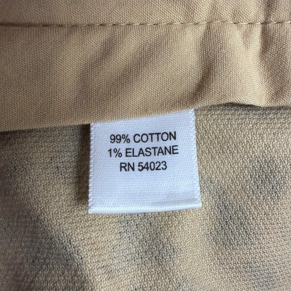 Banana Republic Womens Beige Animal Print Camden Pants Cotton Blend Size 10