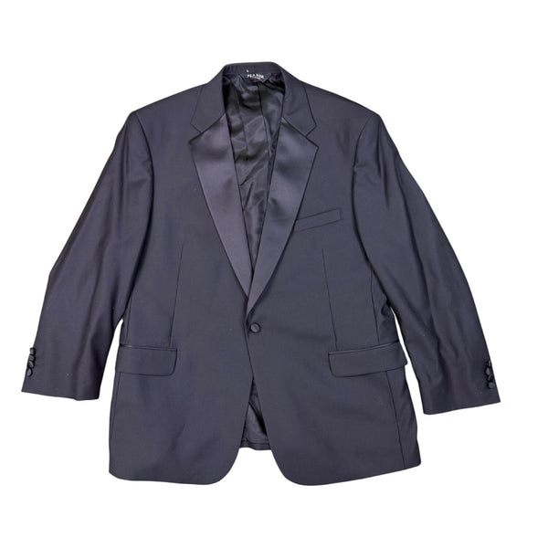 Jos. A. Bank Mens Black Wool Tuxedo Notch Suit Set Jacket Sz 48RG Pants 39x27