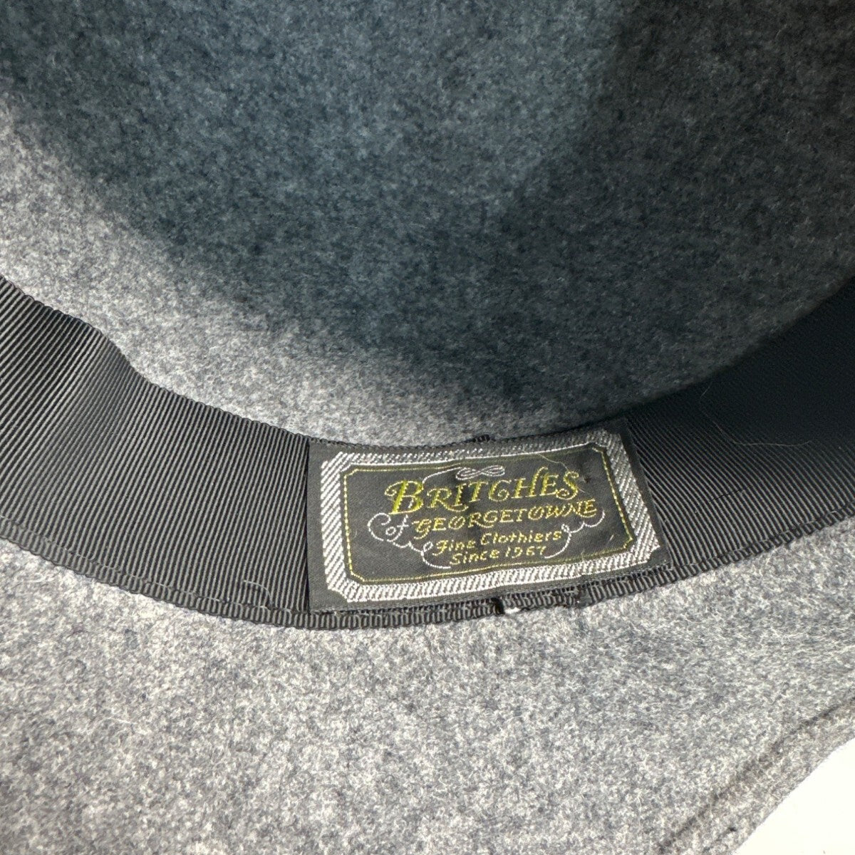 Brigthes Georgeet Clyne Fine Clothes Gray Felt Fedora Hat