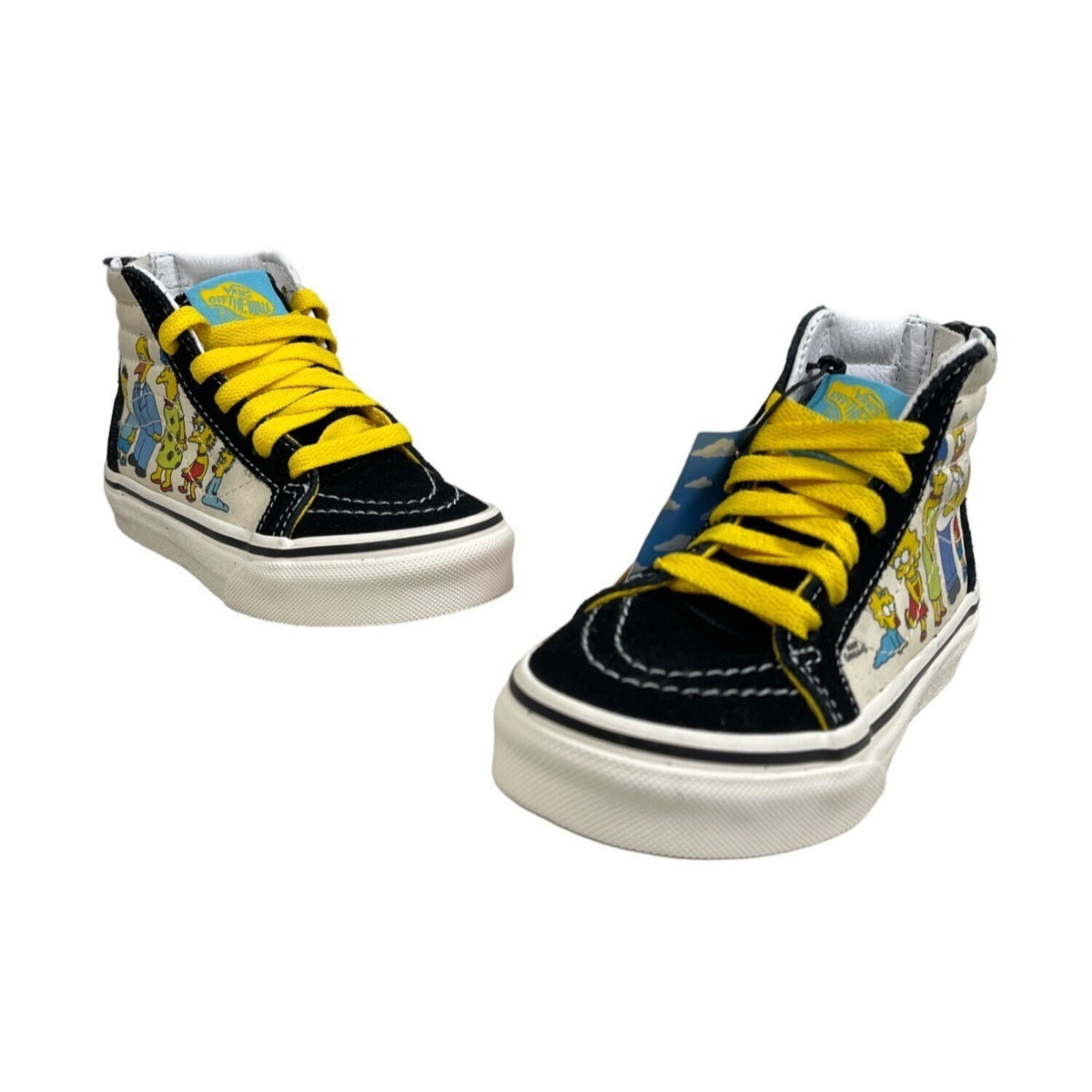 Vans Sk8 Hi Zip Kids The Simpsons 1987-2020 Sz 10.5K - NWB