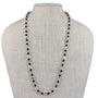Vintage Faceted  Womens Glass Bead Strand Necklace Handmade