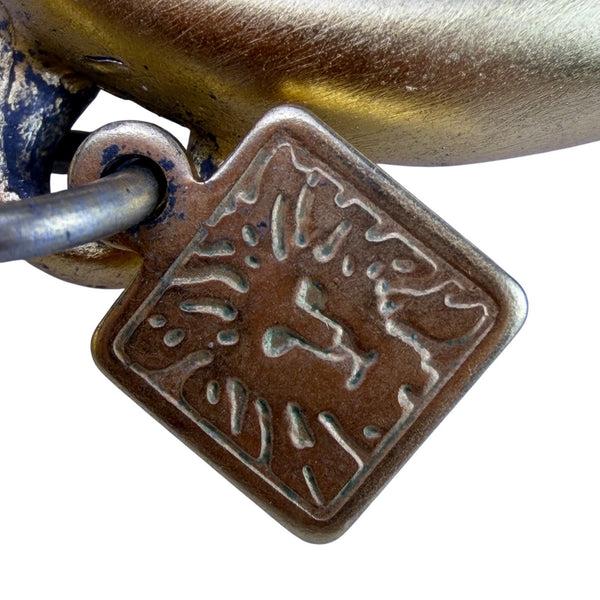 Anne Klein Womens Gold Tone Metal Swirl Statement Necklaces Adjustable