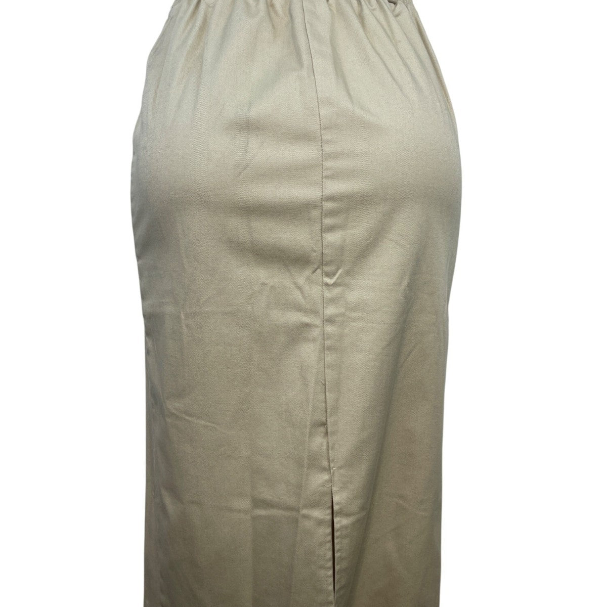 K&L SportWear Beige Midi High-Waisted Pencil Skirt With Button Closure Sz 8