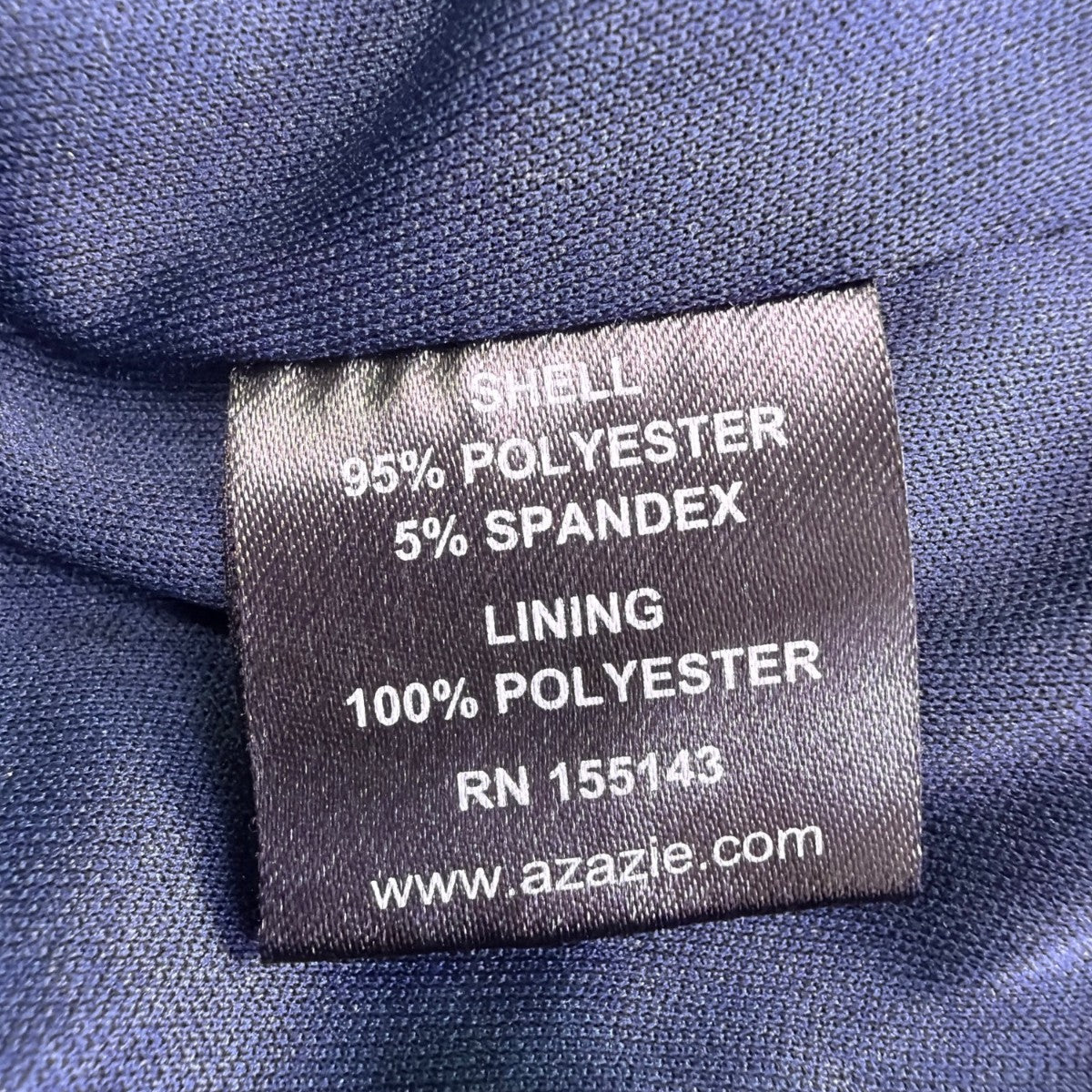 Azazie Womens Navy Midi Dress Stylish Fit & Flare 3/4 Sleeves  Sz- A16