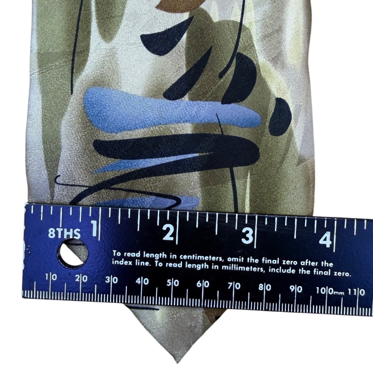J. Garcia Men’s Tan & Blue Silk Tie Sea Anemone Limited Edition Collection 44