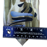 J. Garcia Men’s Tan & Blue Silk Tie Sea Anemone Limited Edition Collection 44