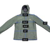 The North Face Men’s Green Hooded Lightweight Jacket Adjustable Drawcord