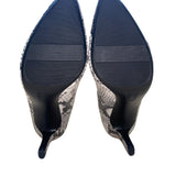 Naturalizer Women’s Alabaster Snake Embossed Mid-Heels Evie Pumps Size 7.5 M