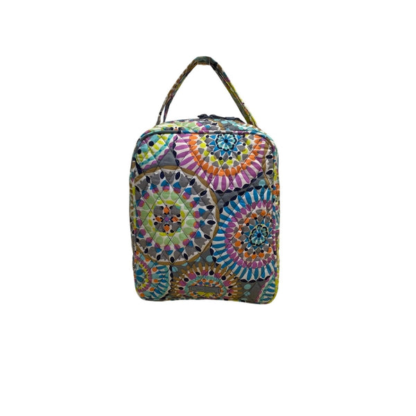 Vera Bradley Multicolor Quilted Stylish Patterned Organizer Cosmetic Tote Bag