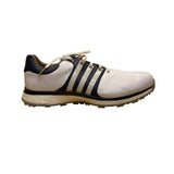 Adidas Mens White/Navy Leather Spikeless Boost Insoles Golf Shoes Size 11