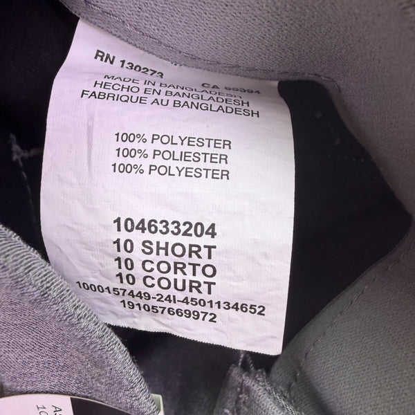 Lee Womens Gray Trousers Regular Fit Flex Motion Waistband Mid Rise Sz10 Short