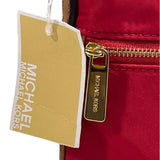 Michael Kors Women's Red Jet Set Flat Crossbody Bag With Gold Accents Sz M - NWT