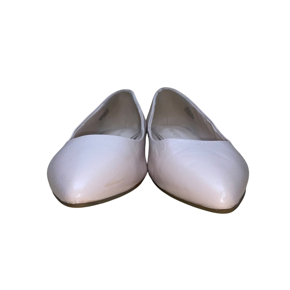 Nine West Women’s Pink Leather Slip-On Pointed Toe Onlee Ballet Flats Size 10M