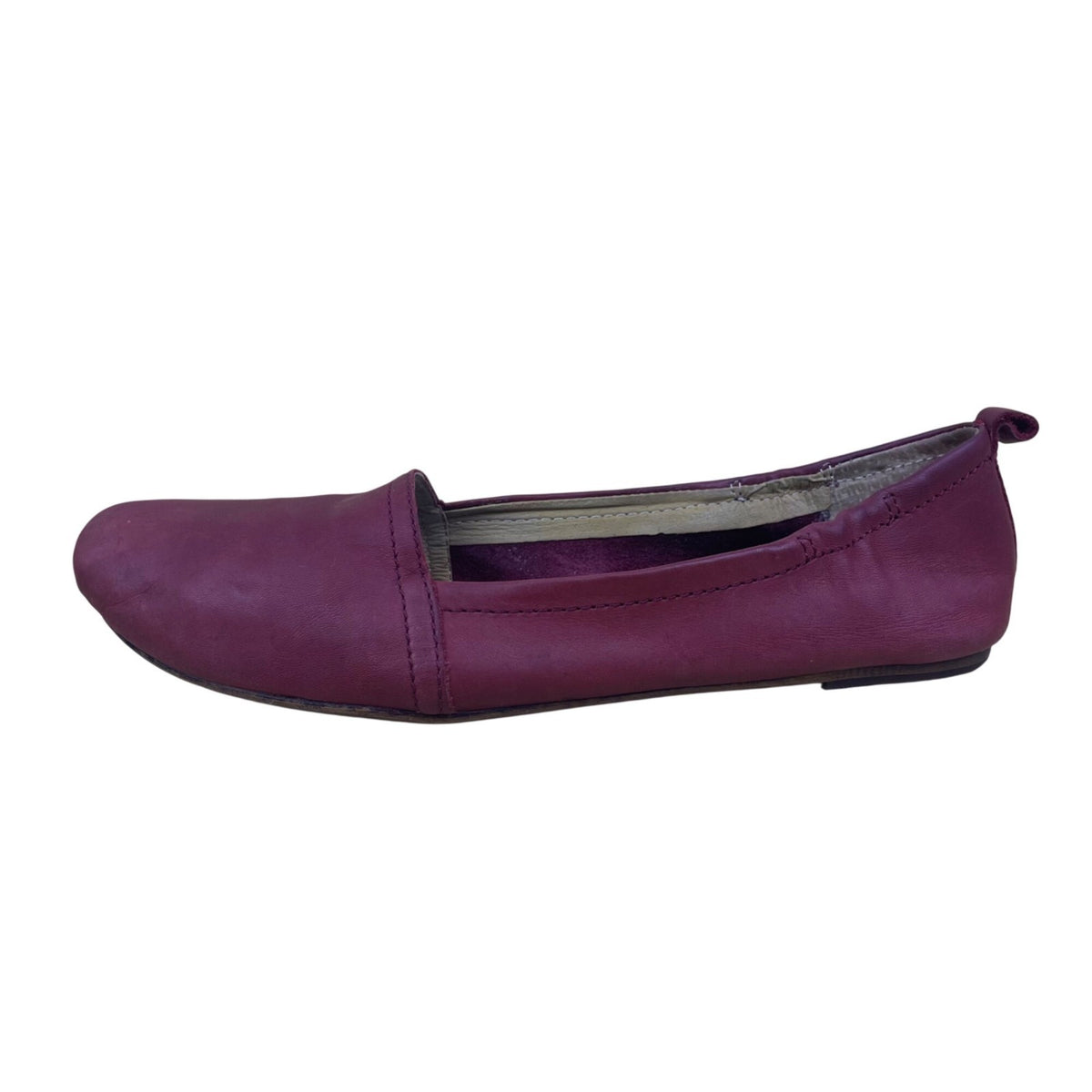 Latigo Women’s Dark Red Leather Slip-On Bettie Flats Shoes Size 8.5M