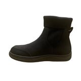 Athlefit Women’s Black Sock-Style Stretchy Collar Slip-On Ankle Boots Size 8