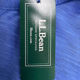 L.L.Bean Womens Blue 3/4 Sleeve Split Neck Top Size L Regular