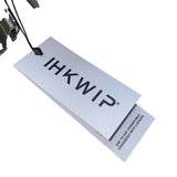 IHKWIP Unisex Black Nylon Adjustable Strap Convertible Crossbody Bag