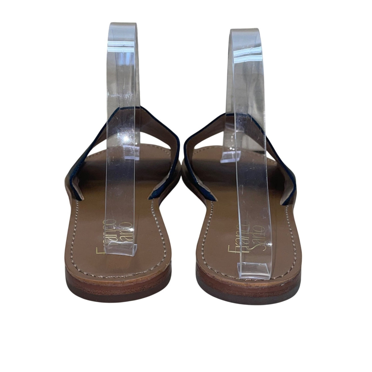 Franco Sarto Women’s Black & Brown Leather Open Toe Merian Sandals Size 7.5M