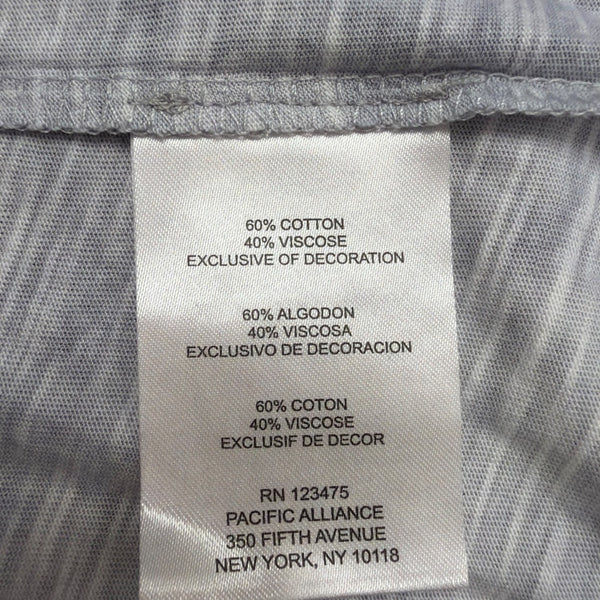 Jones New York Womens Light Gray Casual Pocket Tee Size L