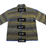 J. Jill Womens Multicolor Wool-Blend Button-Front Cardigan Sweater Size S