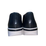 Gentle Souls By KC Women’s Black Leather Casual Slip-On Platform Sneakers Size 8