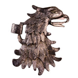Vintage Eagle Silver Tone Metal Belt Buckle Unique Feather Textured Design