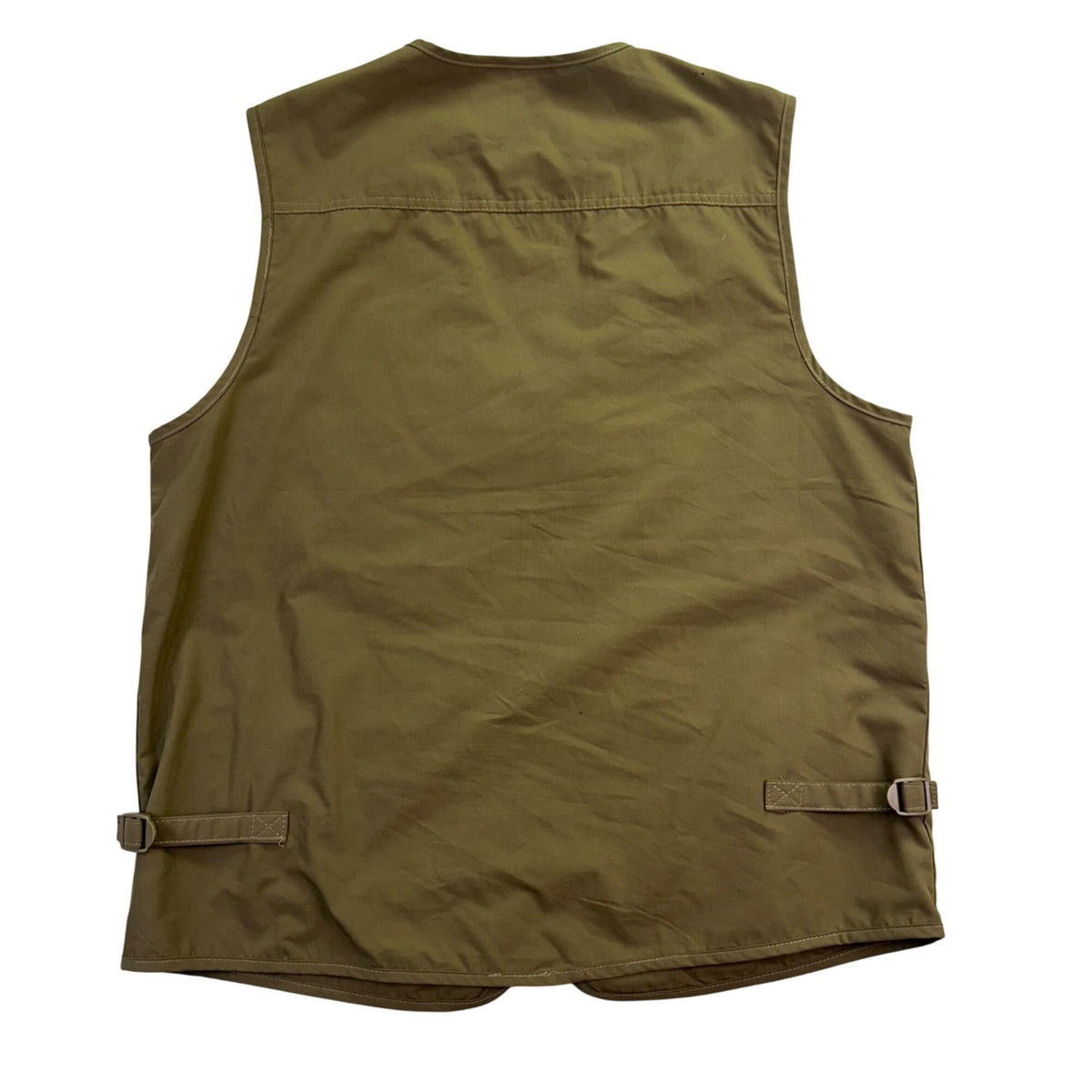 Olympina Mens Olive Green Multi-Pocket Outdoor Fishing Utility Vest Size M