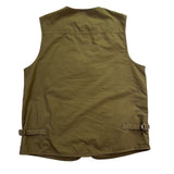 Olympina Mens Olive Green Multi-Pocket Outdoor Fishing Utility Vest Size M