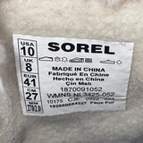 Sorel Women’s Gray Leather With Faux Fur Lining Waterproof Winter Boots Size 10
