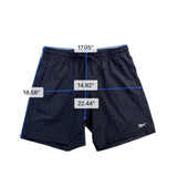 Reebok Mens Black Polyester Training Shorts Activewear & Lightweight Size L 