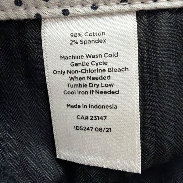 Talbots Womens Black Perfect Crop Pants Slim Fit At Waist Size 10
