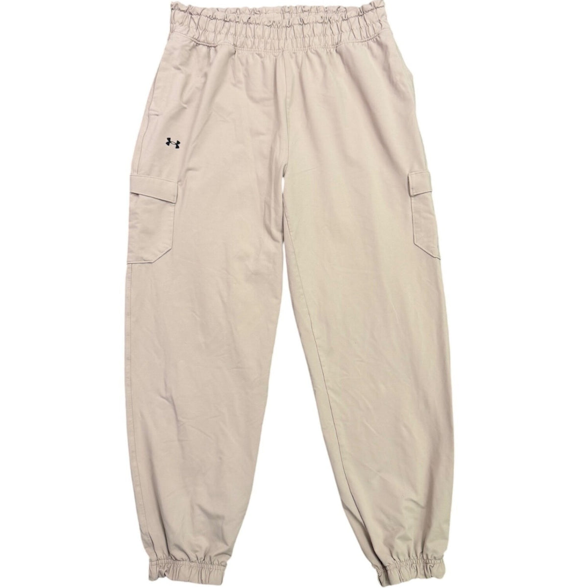 Under Armour Mens Beige Stretch & Loose Fit Cargo Joggers Size L