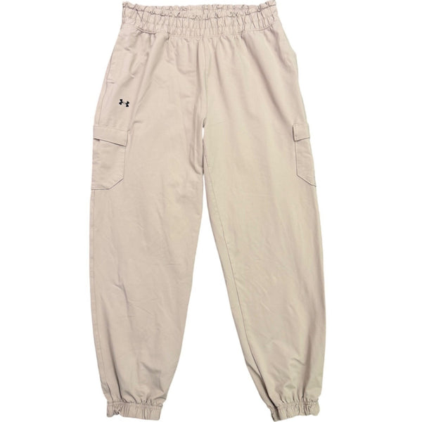Under Armour Mens Beige Stretch & Loose Fit Cargo Joggers Size L