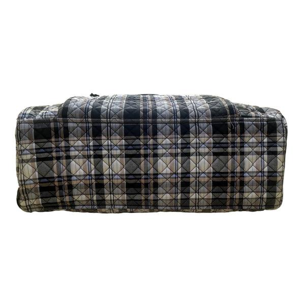 Vera Bradley Women’s Plaid Quilted With Adjustable Strap Weekender Travel Bag