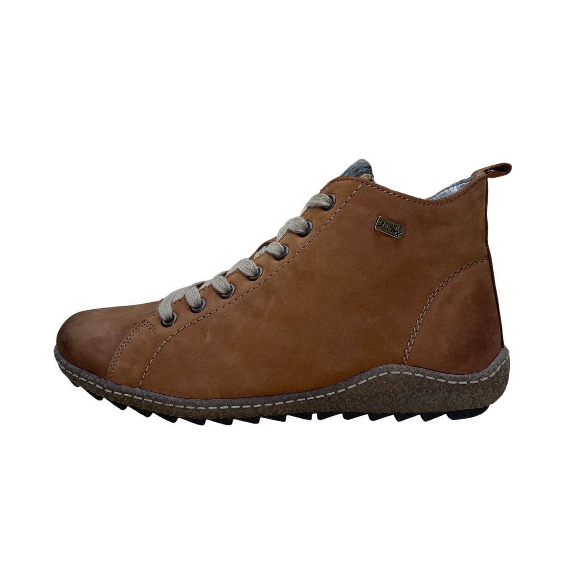 Remonte Women’s Brown Leather Softfoam Comfort Lace-Up Ankle Boots Size EU40/US9