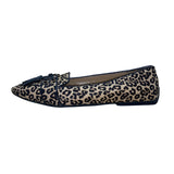 Talbots Women’s Leopard Print Calf Hair Tasseled Francesca Driving Flats Sz 6.5M