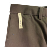 Haggar Mens Brown Pants Classic Fit Flat Front Sz 36W X 30L - New