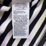 J.Crew Womens Black & White Striped Cotton Sleeveless Dress Crew Neck Sz XXS