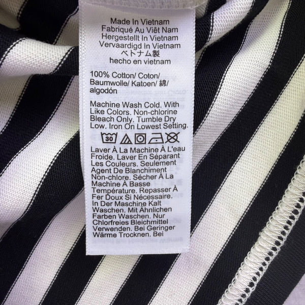 J.Crew Womens Black & White Striped Cotton Sleeveless Dress Crew Neck Sz XXS