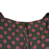 Banana Republic Womens Green & Pink Patterned Long Sleeve Blouse Size XL
