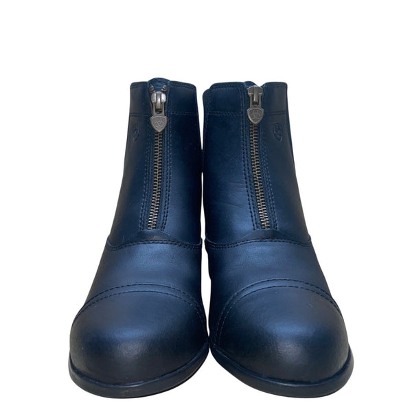 Ariat Women’s Black Leather Heritage Zip Paddock Riding Boots Size 4US